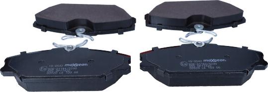 Maxgear 19-0542 - Тормозные колодки, дисковые, комплект autospares.lv