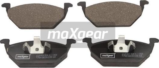 Maxgear 19-0614 - Тормозные колодки, дисковые, комплект autospares.lv