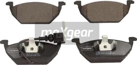 Maxgear 19-0613 - Тормозные колодки, дисковые, комплект autospares.lv