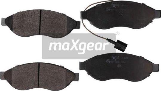 Maxgear 19-0673 - Тормозные колодки, дисковые, комплект autospares.lv