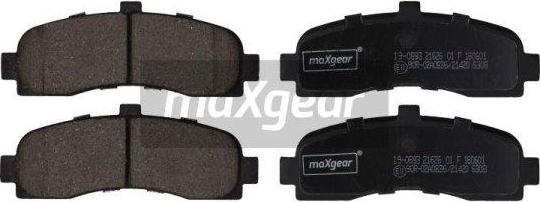 Maxgear 19-0893 - Тормозные колодки, дисковые, комплект autospares.lv