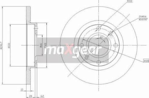 Maxgear 19-0790MAX - Тормозной диск autospares.lv