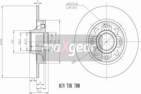 Maxgear 19-1969 - Тормозной диск autospares.lv