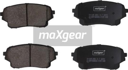 Maxgear 19-1445 - Тормозные колодки, дисковые, комплект autospares.lv