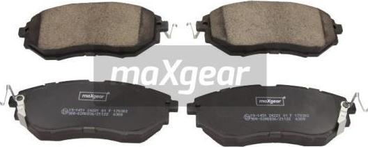 Maxgear 19-1451 - Тормозные колодки, дисковые, комплект autospares.lv