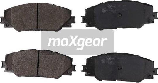 Maxgear 19-1460 - Тормозные колодки, дисковые, комплект autospares.lv