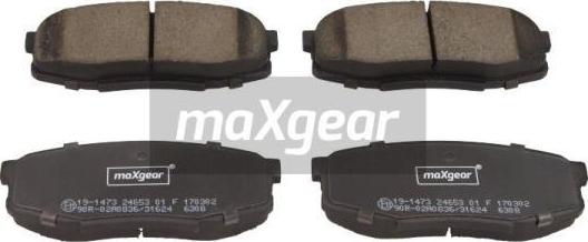 Maxgear 19-1473 - Тормозные колодки, дисковые, комплект autospares.lv