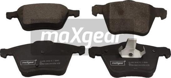 Maxgear 19-1092 - Тормозные колодки, дисковые, комплект autospares.lv