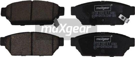 Maxgear 19-1146 - Тормозные колодки, дисковые, комплект autospares.lv