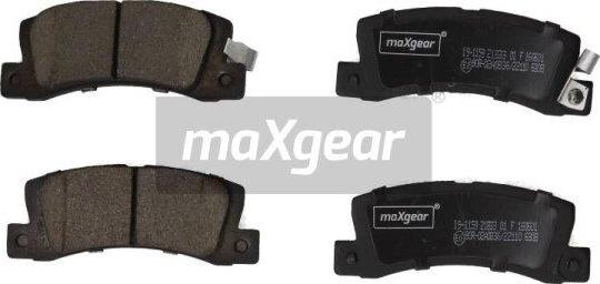 Maxgear 19-1159 - Тормозные колодки, дисковые, комплект autospares.lv