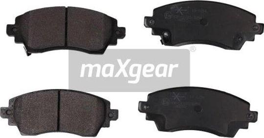 Maxgear 19-1154 - Тормозные колодки, дисковые, комплект autospares.lv