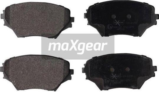 Maxgear 19-1155 - Тормозные колодки, дисковые, комплект autospares.lv
