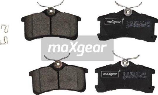 Maxgear 19-1158 - Тормозные колодки, дисковые, комплект autospares.lv