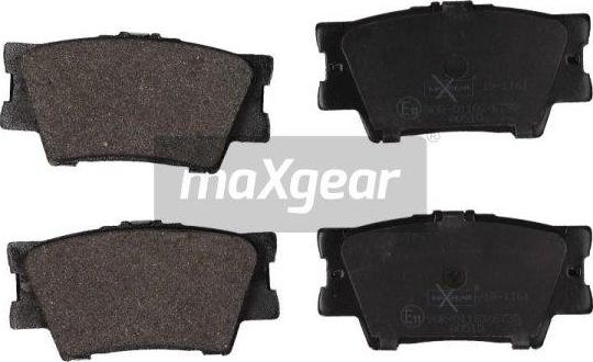 Maxgear 19-1161 - Тормозные колодки, дисковые, комплект autospares.lv