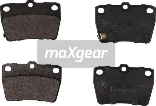 Maxgear 19-1162 - Тормозные колодки, дисковые, комплект autospares.lv