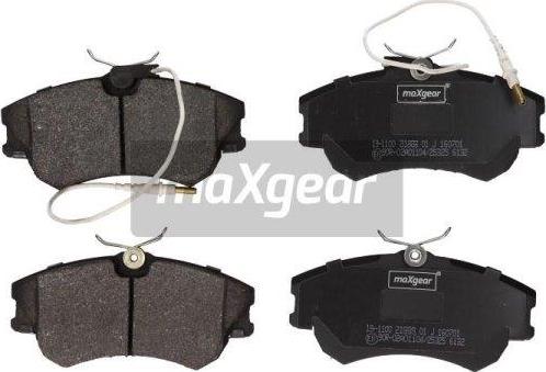 Maxgear 19-1100 - Тормозные колодки, дисковые, комплект autospares.lv