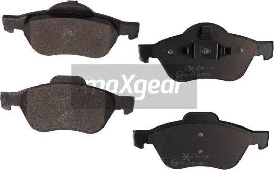Maxgear 19-1102 - Тормозные колодки, дисковые, комплект autospares.lv