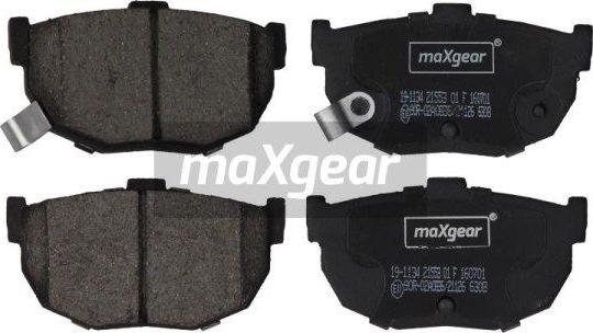 Maxgear 19-1134 - Тормозные колодки, дисковые, комплект autospares.lv