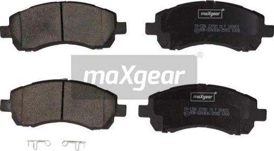 Maxgear 19-1396 - Тормозные колодки, дисковые, комплект autospares.lv