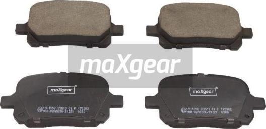 Maxgear 19-1392 - Тормозные колодки, дисковые, комплект autospares.lv