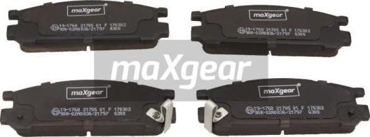 Maxgear 19-1768 - Тормозные колодки, дисковые, комплект autospares.lv