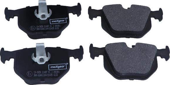 Maxgear 19-3659 - Тормозные колодки, дисковые, комплект autospares.lv
