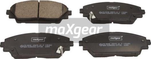 Maxgear 19-3048 - Тормозные колодки, дисковые, комплект autospares.lv