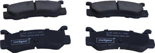 Maxgear 19-3066 - Тормозные колодки, дисковые, комплект autospares.lv