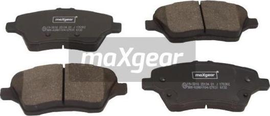 Maxgear 19-3018 - Тормозные колодки, дисковые, комплект autospares.lv