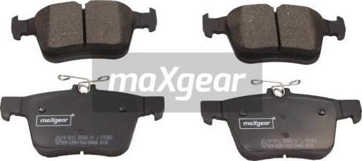 Maxgear 19-3012 - Тормозные колодки, дисковые, комплект autospares.lv