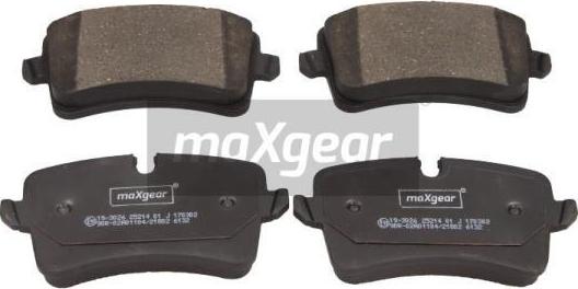 Maxgear 19-3026 - Тормозные колодки, дисковые, комплект autospares.lv