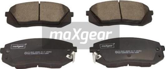 Maxgear 19-3023 - Тормозные колодки, дисковые, комплект autospares.lv