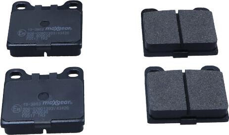 Maxgear 19-3863 - Тормозные колодки, дисковые, комплект autospares.lv