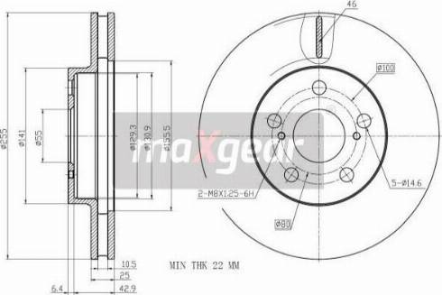 Maxgear 19-3340 - Тормозной диск autospares.lv