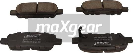 Maxgear 19-3381 - Тормозные колодки, дисковые, комплект autospares.lv