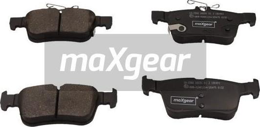 Maxgear 19-3382 - Тормозные колодки, дисковые, комплект autospares.lv