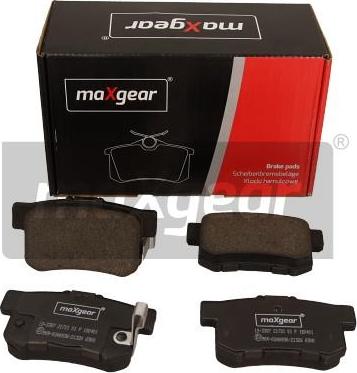 Maxgear 19-3387 - Тормозные колодки, дисковые, комплект autospares.lv