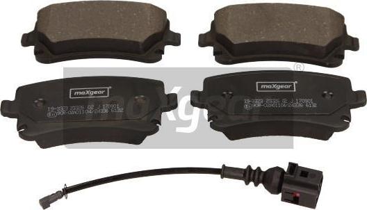 Maxgear 19-3323 - Тормозные колодки, дисковые, комплект autospares.lv