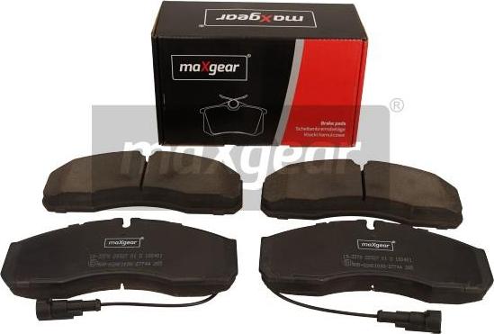 Maxgear 19-3379 - Тормозные колодки, дисковые, комплект autospares.lv