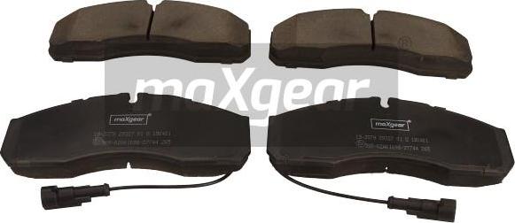 Maxgear 19-3379 - Тормозные колодки, дисковые, комплект autospares.lv