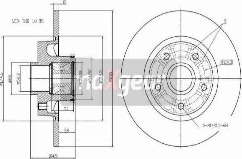 Maxgear 19-3230MAX - Тормозной диск autospares.lv