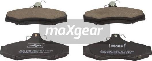 Maxgear 19-2945 - Тормозные колодки, дисковые, комплект autospares.lv