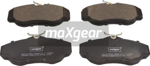 Maxgear 19-2953 - Тормозные колодки, дисковые, комплект autospares.lv