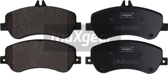 Maxgear 19-2909 - Тормозные колодки, дисковые, комплект autospares.lv