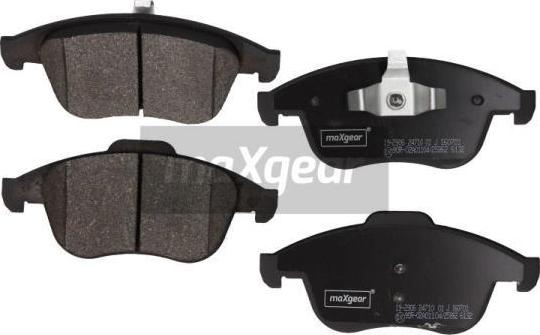 Maxgear 19-2906 - Тормозные колодки, дисковые, комплект autospares.lv