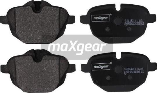 Maxgear 19-2900 - Тормозные колодки, дисковые, комплект autospares.lv