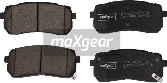Maxgear 19-2902 - Тормозные колодки, дисковые, комплект autospares.lv