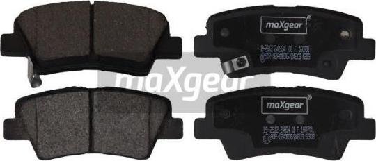 Maxgear 19-2912 - Тормозные колодки, дисковые, комплект autospares.lv