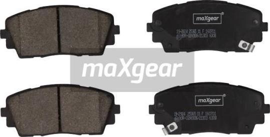 Maxgear 19-2924 - Тормозные колодки, дисковые, комплект autospares.lv