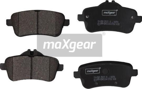 Maxgear 19-2920 - Тормозные колодки, дисковые, комплект autospares.lv